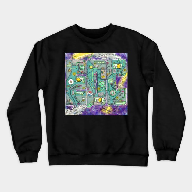 EOC 2021 Album Art B Crewneck Sweatshirt by Eleven O'Clock Comics